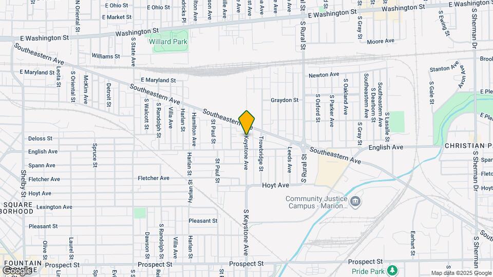 453 S Keystone Ave Map and Location Details