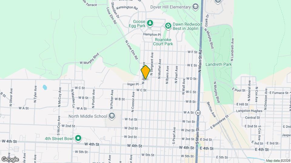 425 N Jackson Ave Mapa y Detalles de la Ubicación