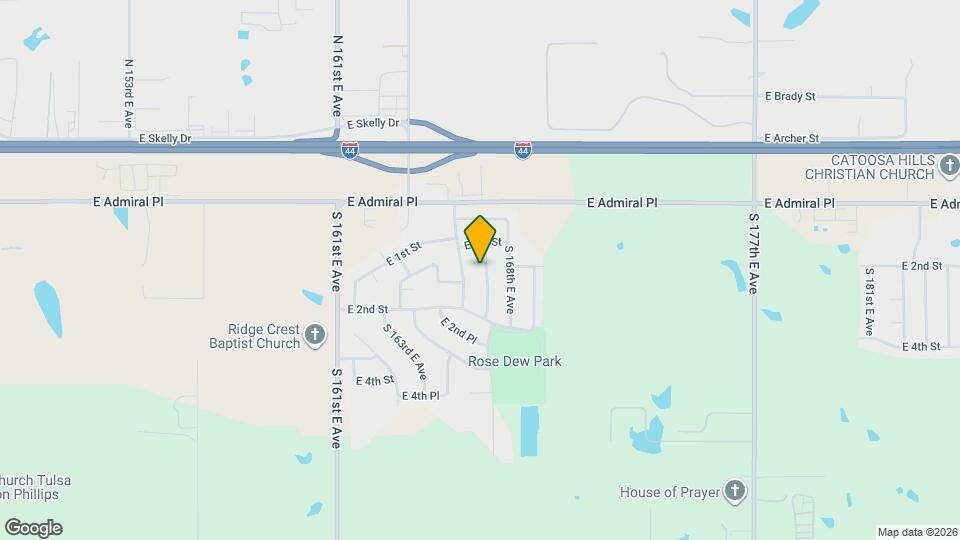 130 S 167th E Ave Map and Location Details