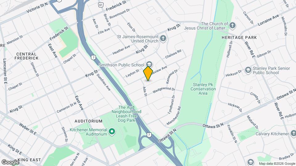 100 Donald St Map and Location Details