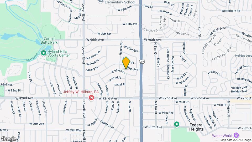 3191 W 93rd Ave Map and Location Details