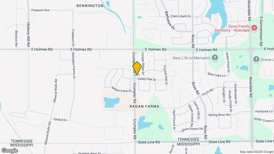 6452 Valley Oak Dr Mapa y Detalles de la Ubicación