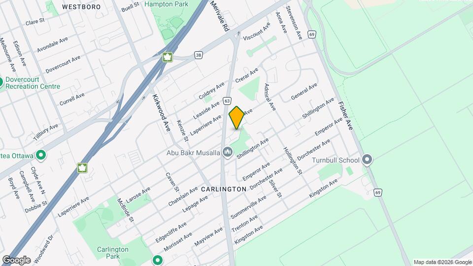 1170 Dover Cres Map and Location Details