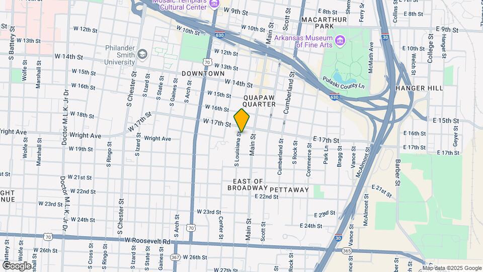 1717 Louisiana St Mapa y Detalles de la Ubicación