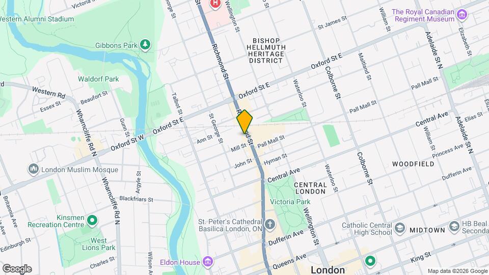 685 Richmond St Map and Location Details