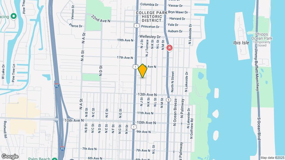 1418 N J St Map and Location Details