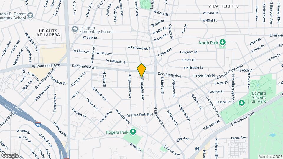 925 N Eucalyptus Ave Map and Location Details