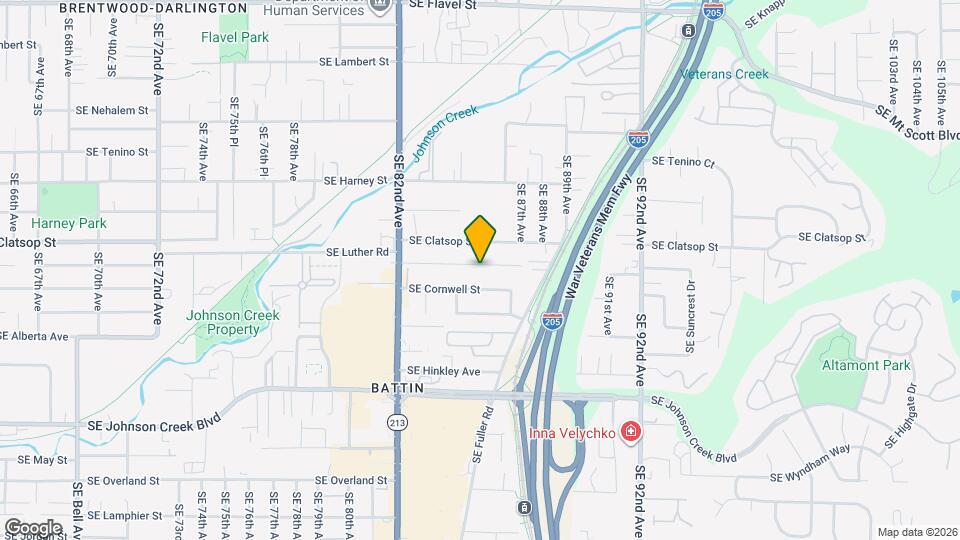 8538 SE Gray St Map and Location Details