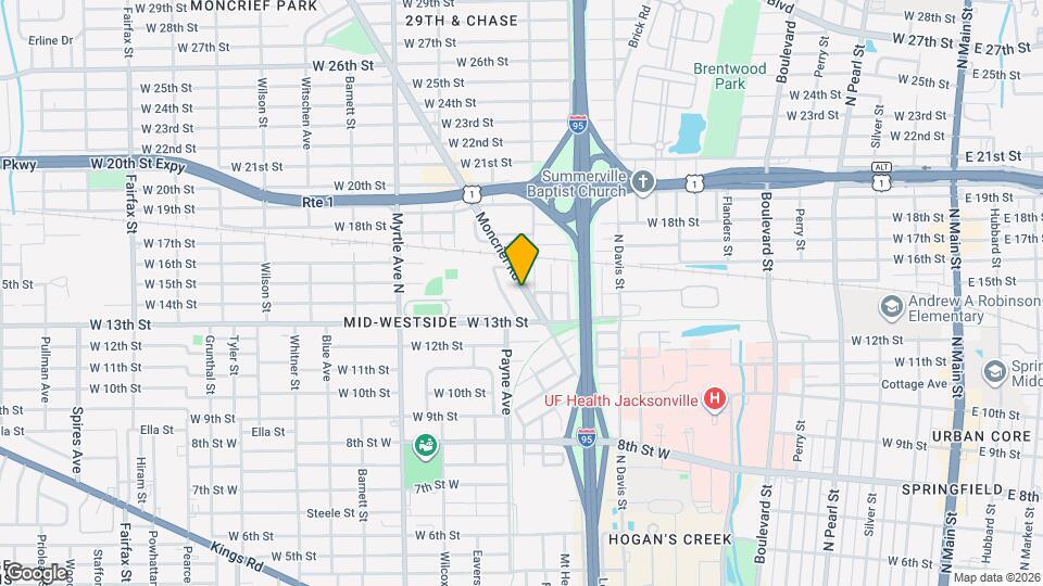 2332 Moncrief Rd Map and Location Details
