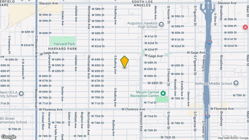 1119 W 65th Pl Mapa y Detalles de la Ubicación