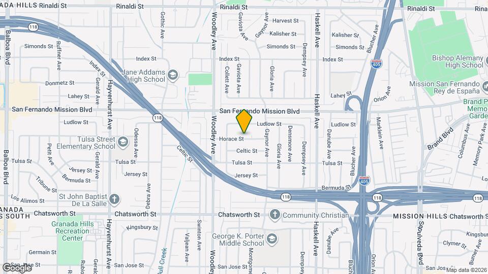 11000 Gaviota Ave Map and Location Details