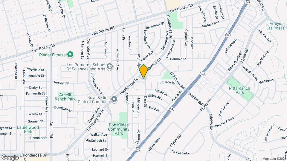 1503 Dara St Map and Location Details