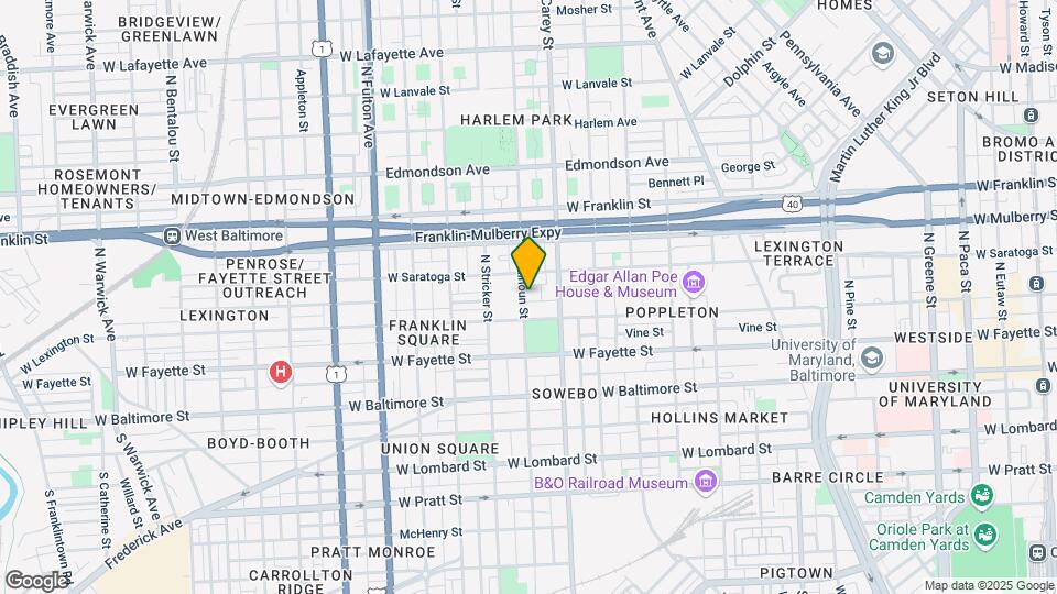221 N Calhoun St Mapa y Detalles de la Ubicación