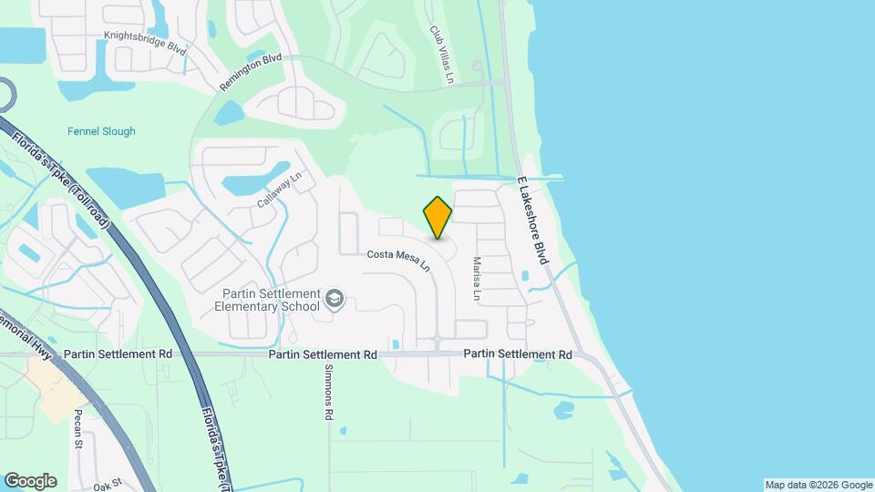 1045 Hermosa Way Map and Location Details