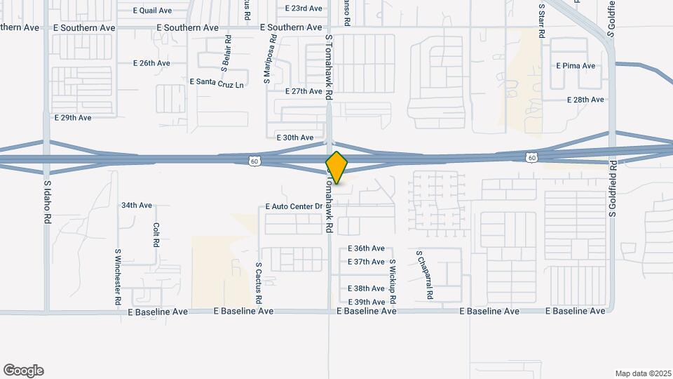 3309 S Tomahawk Rd Map and Location Details