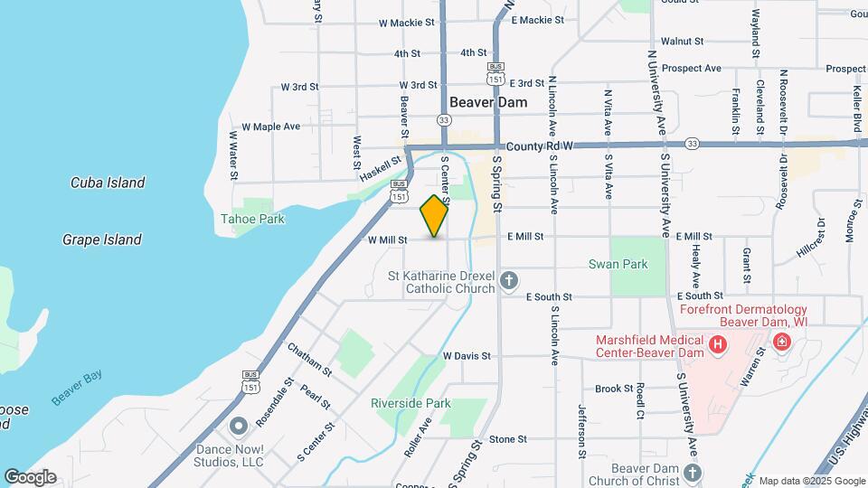 207 W Mill St Map and Location Details