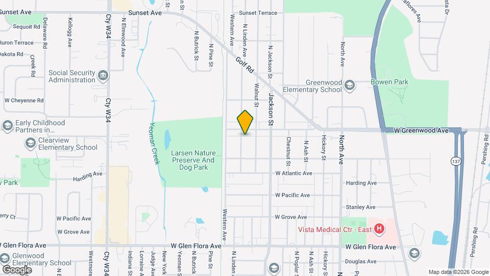 1729 N Linden Ave Map and Location Details