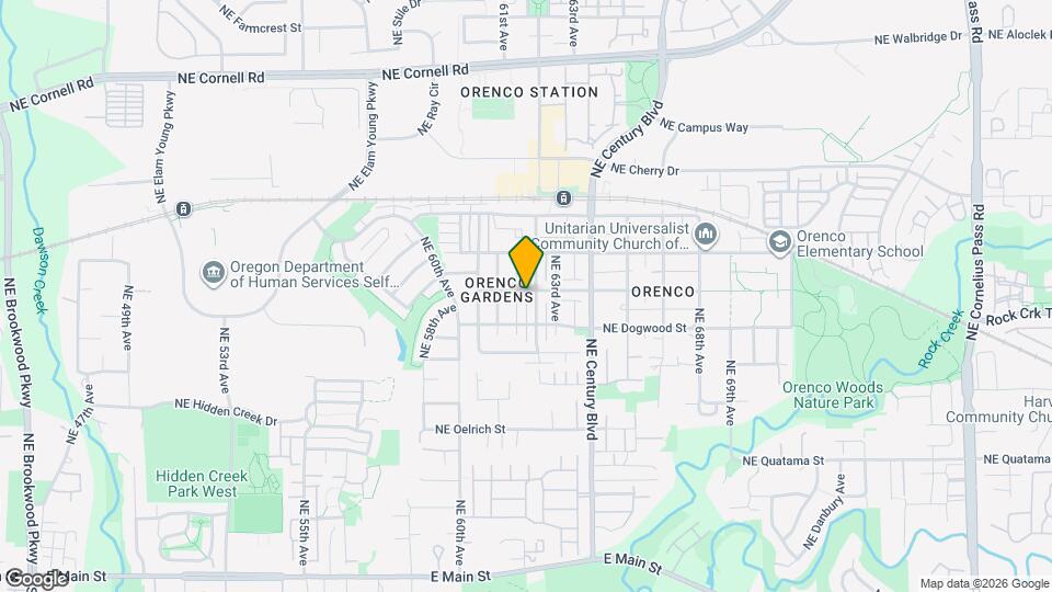 6262 NE Chestnut St Map and Location Details