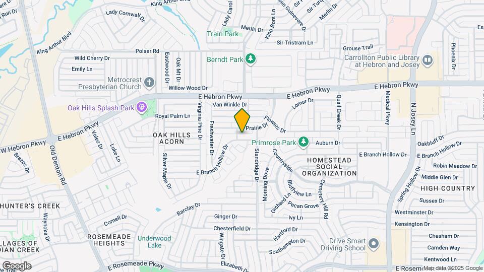 1505 E Branch Hollow Dr Map and Location Details