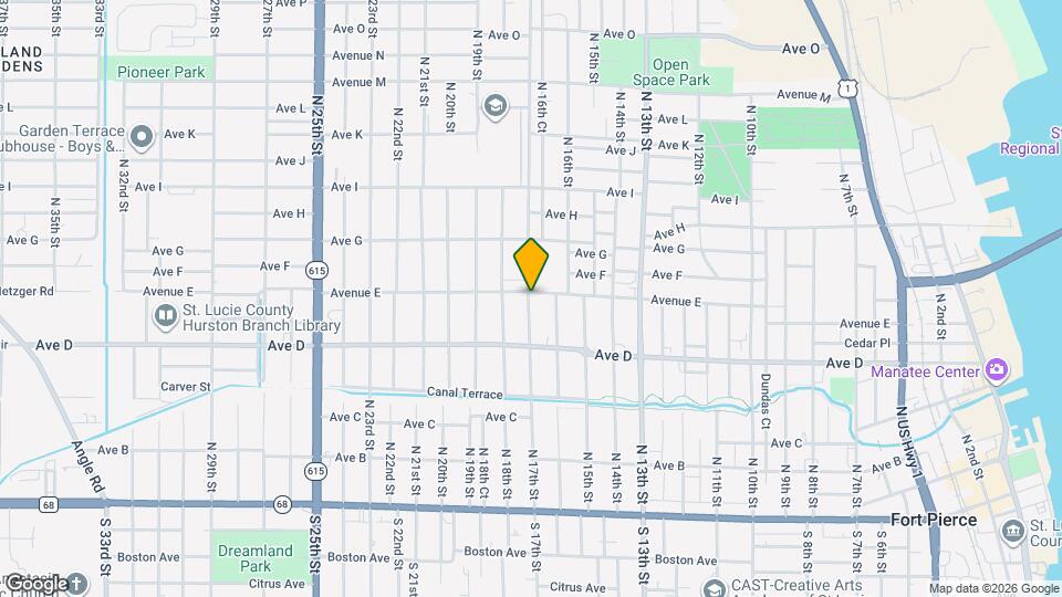 1617 Avenue E Map and Location Details