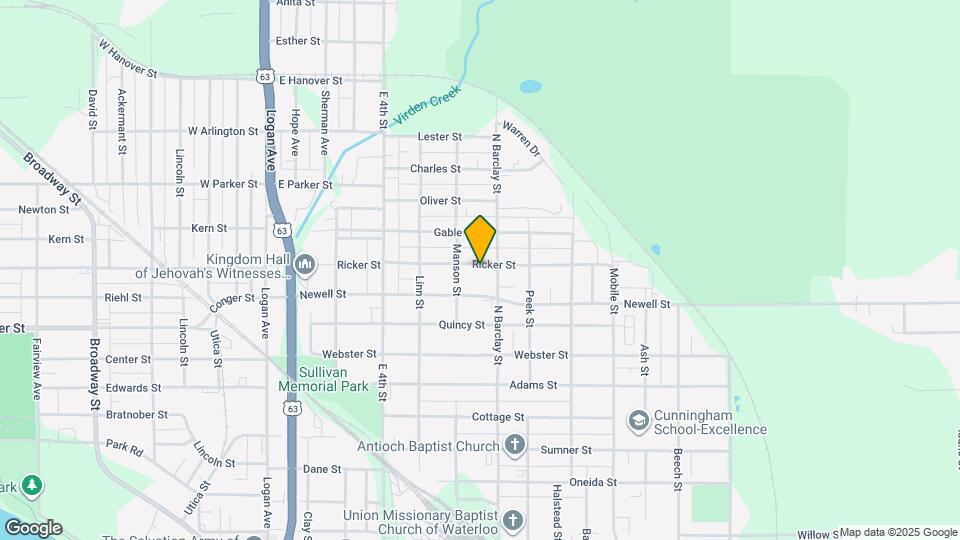 422 Ricker St Map and Location Details