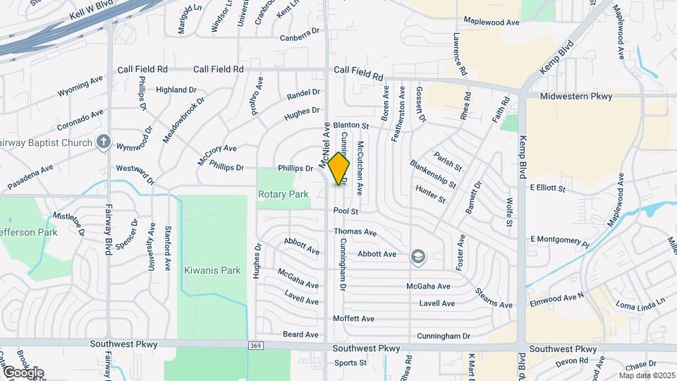 4338 Cunningham Dr Map and Location Details