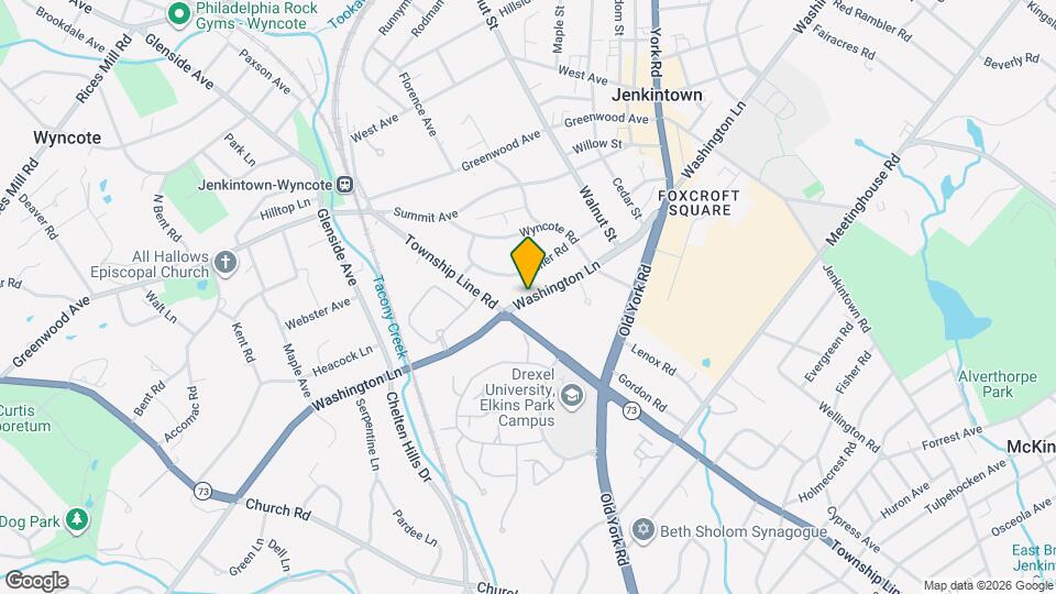 Jenkintown Gardens Apartments Map and Location Details
