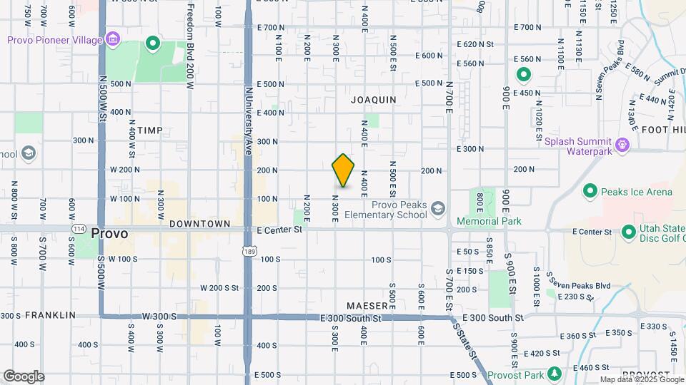 319 E 100 N Mapa y Detalles de la Ubicación