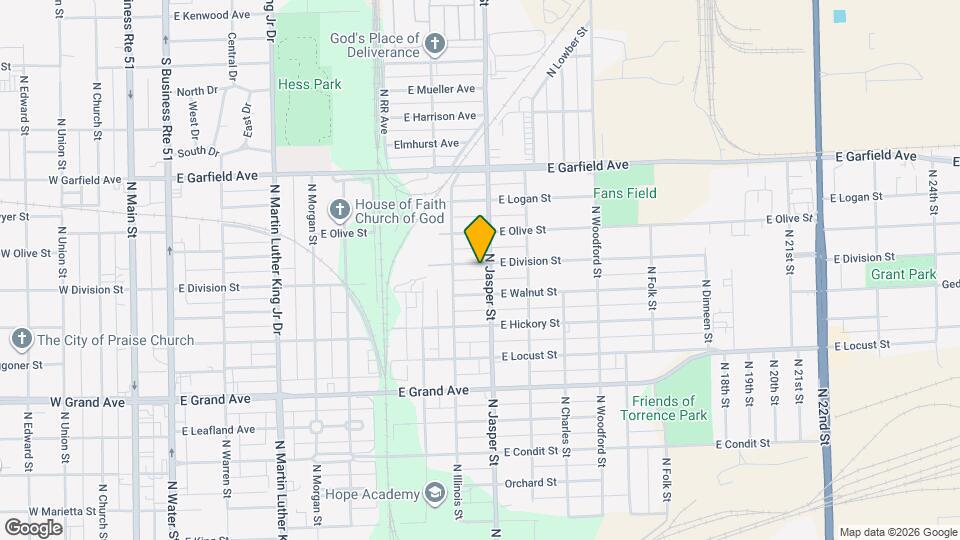 1175 E Division St Map and Location Details