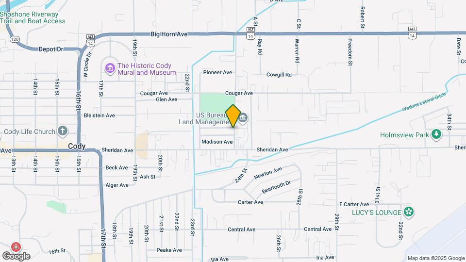 1005 Blackburn St Map and Location Details