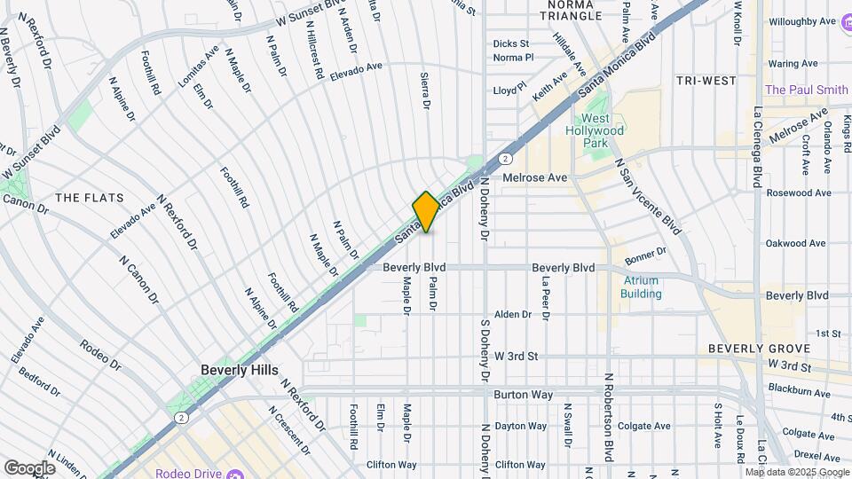 443 N PALM Dr Map and Location Details