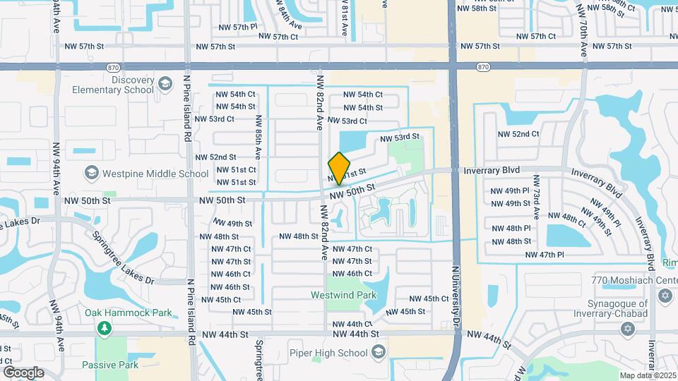 7941 NW 50th St Map and Location Details