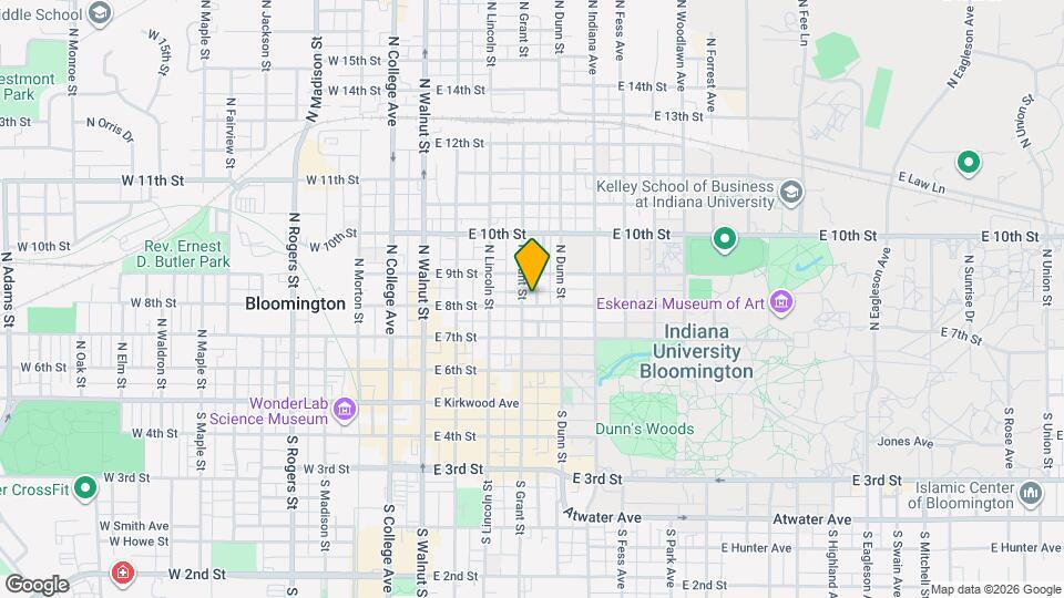 405 E 8th St Map and Location Details