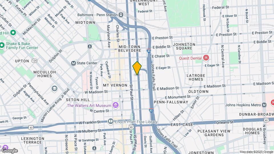 912 N Calvert St Map and Location Details
