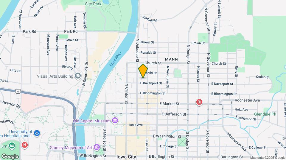 220 E Davenport St Map and Location Details