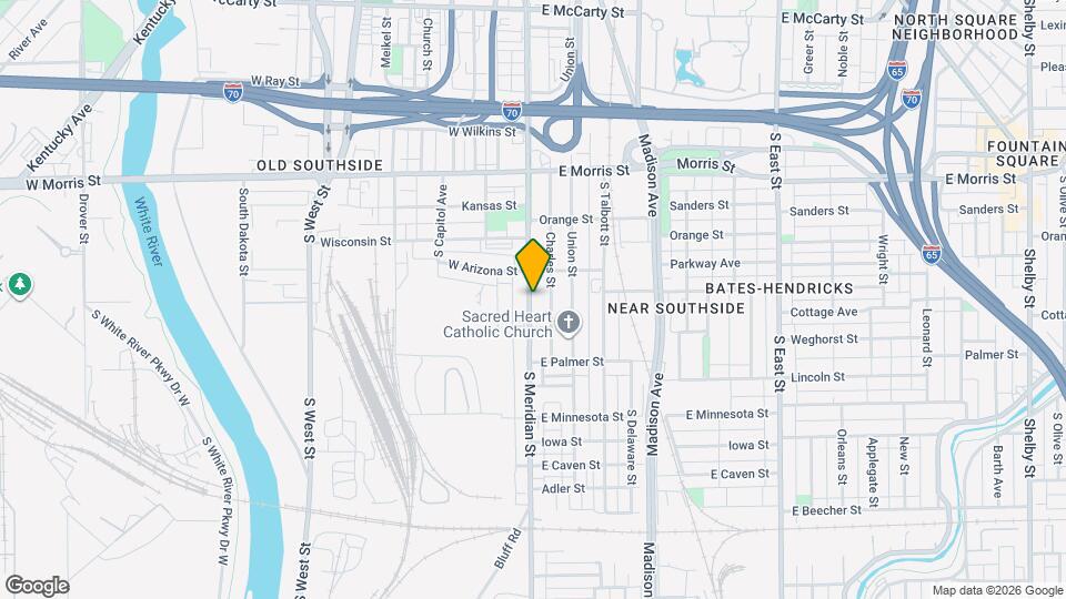 1439 S Meridian St Mapa y Detalles de la Ubicación