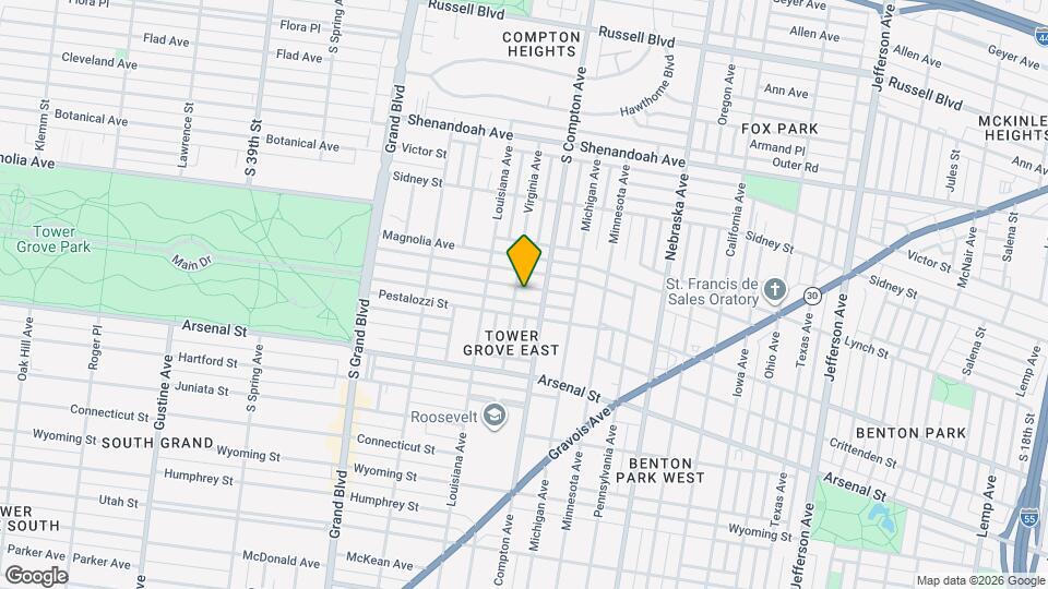 3212 Halliday Ave Map and Location Details