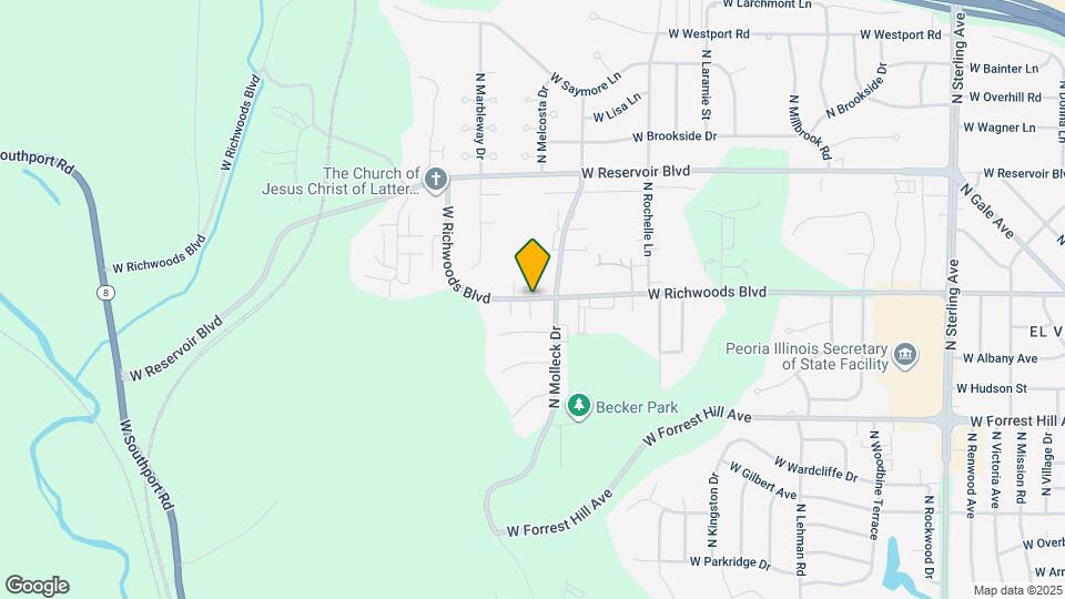 3428 W Richwoods Blvd Map and Location Details