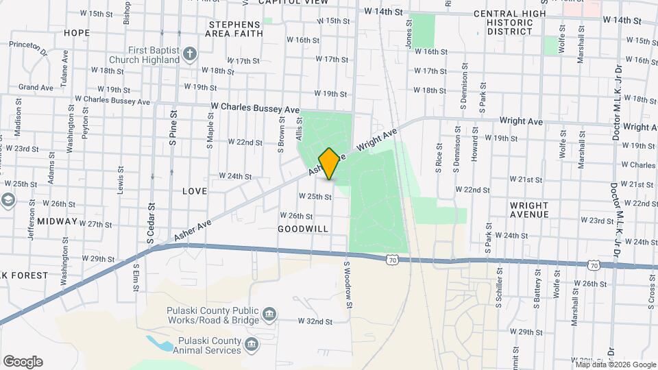 2404 S Booker St Map and Location Details