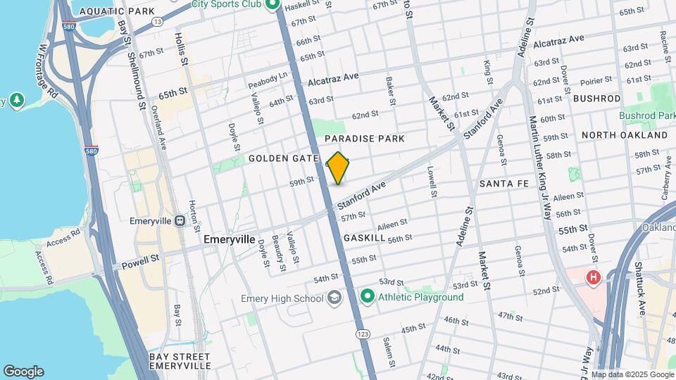 1091 59th St, Unit 2 Map and Location Details