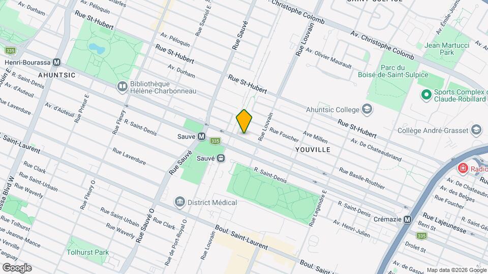 9555 Lajeunesse Map and Location Details