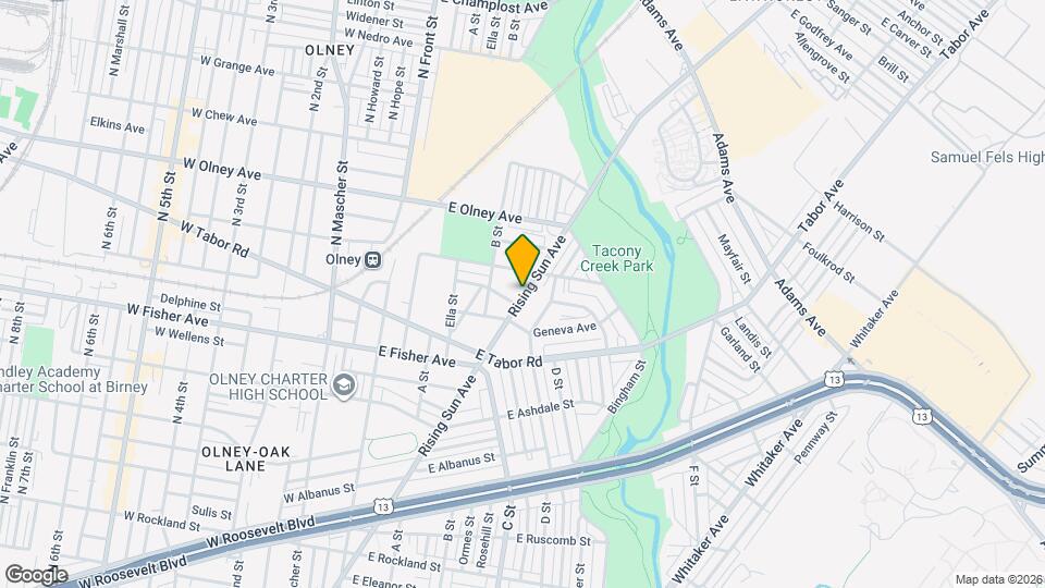 5426 Rising Sun Ave Map and Location Details