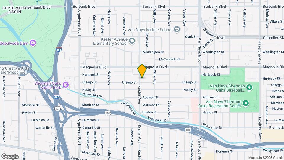 5106 Kester Ave Map and Location Details