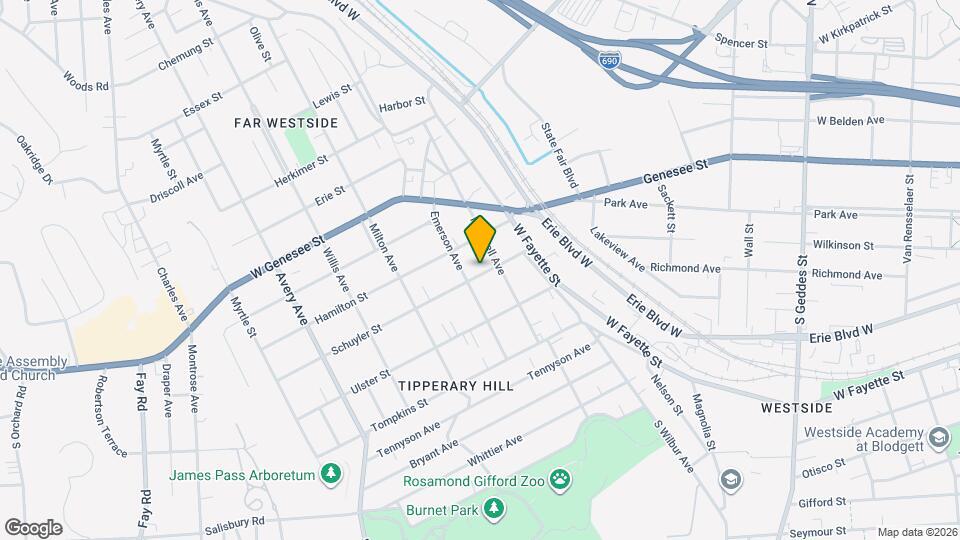 306 Schuyler St Map and Location Details