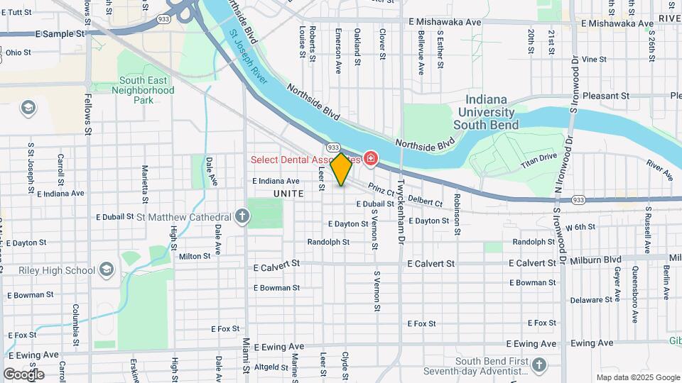 1615 Clyde St Map and Location Details
