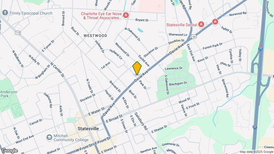 601 Davie Ave-Unit -A Map and Location Details