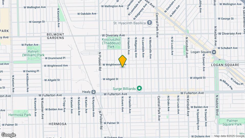 2551 N Avers Ave Mapa y Detalles de la Ubicación