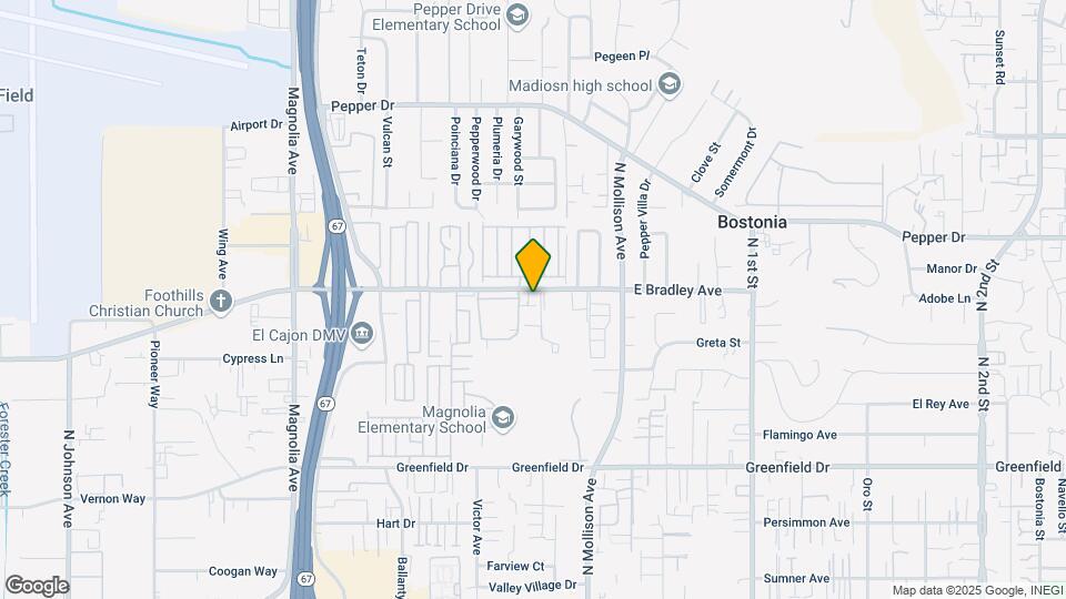 465-469 E Bradley Ave Map and Location Details