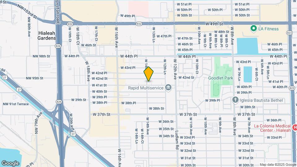 1395 W 41st St Map and Location Details