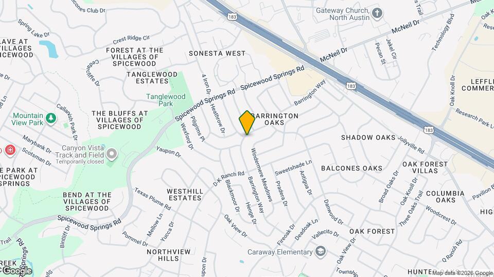 11505 Barrington Way Map and Location Details